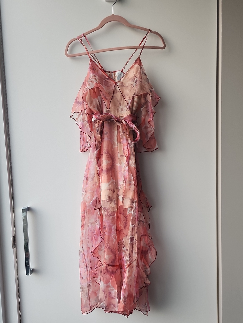 Alice Mccall Oh Me Oh My 100% Silk Floral Jumpsuit